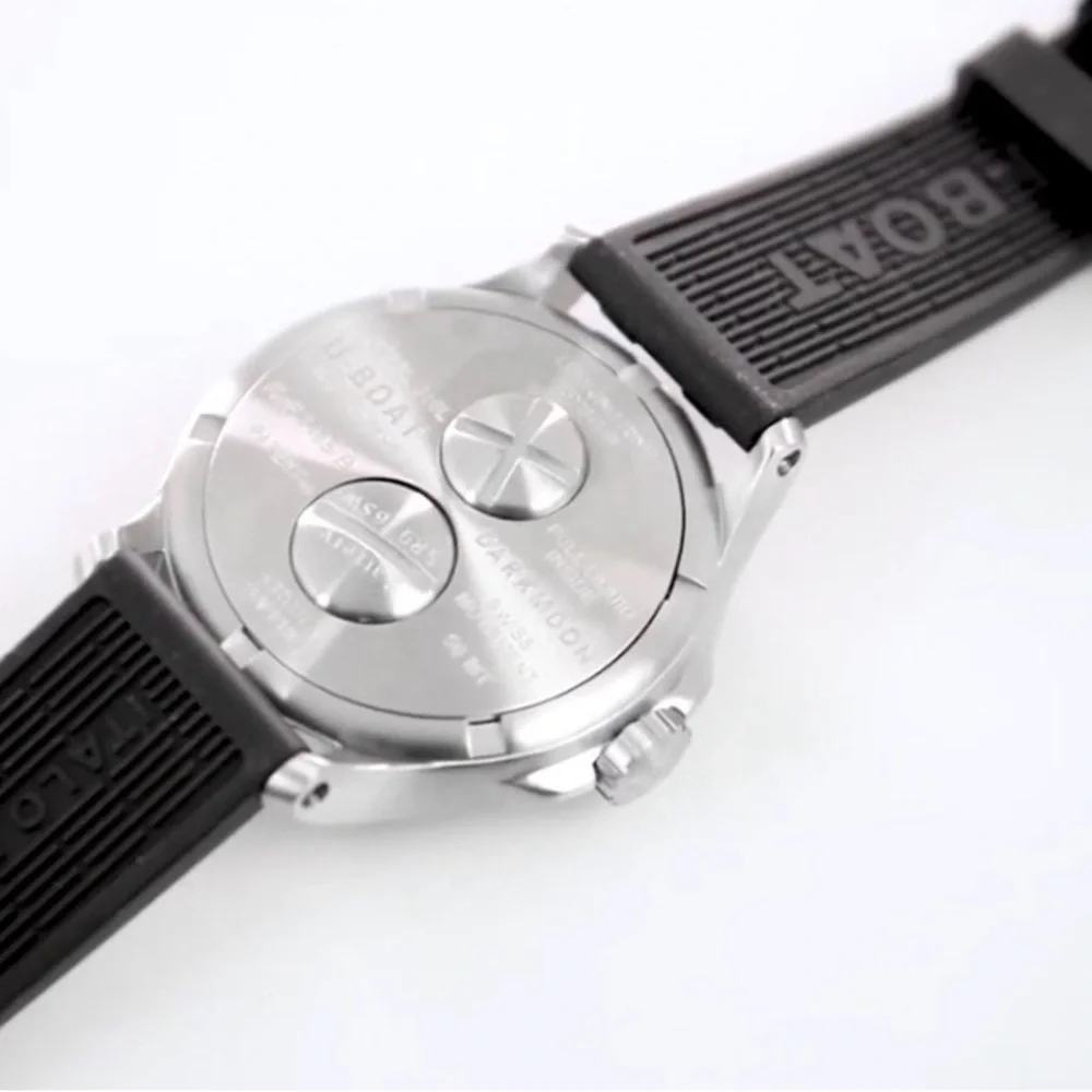 U-Boat Darkmoon Watch Red Glass 44mm Silver/ Black - Picture 6 of 8